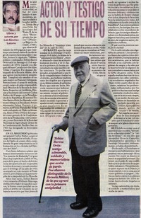 Actor y testigo de su tiempo