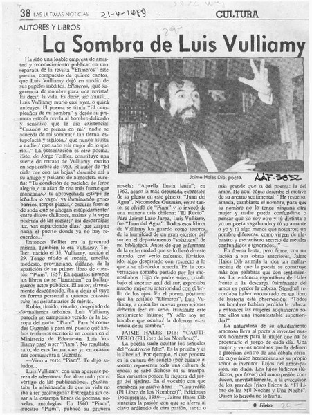 La sombra de Luis Vulliamy  [artículo] Filebo.