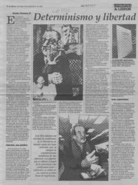 Determinismo y libertad  [artículo] Gabriel Sanhueza G.