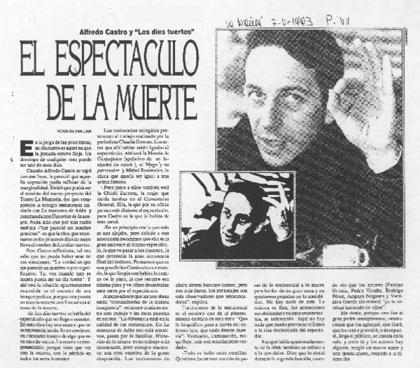 El espectáculo de la muerte