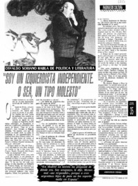 "Soy un izquierdista independiente, o sea, un tipo molesto"  [artículo] Aristóteles España.