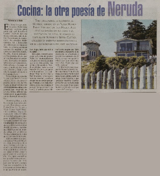 Cocina : la otra poesía de Neruda