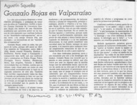 Gonzalo Rojas en Valparaíso