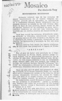 Mosaico  [artículo] Abelardo Troy.