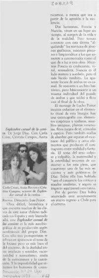 "Esplendor carnal de la ceniza"