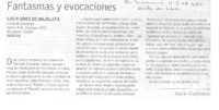 Fantasmas y evocaciones  [artículo] Mario Valdovinos.