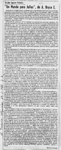 Un mundo para Julius", de A. Bryce E.