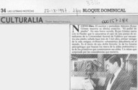 Culturalia  [artículo] Samuel Valenzuela.