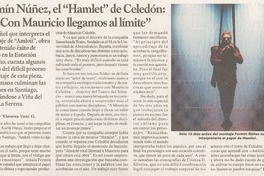 Fermín Núñez, el "Hamblet" de Celedón: "con Mauricio llegamos al límite"