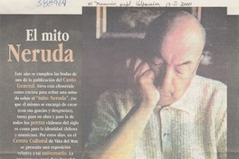 El mito Neruda  [artículo] Adolfo Vera