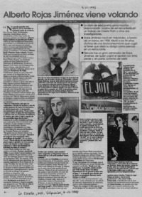 Alberto Rojas Jiménez viene volando  [artículo] Sara Vial.