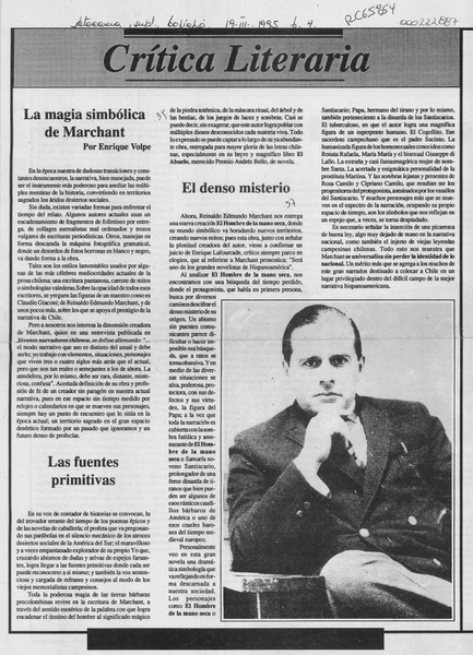 La magia simbólica de Marchant