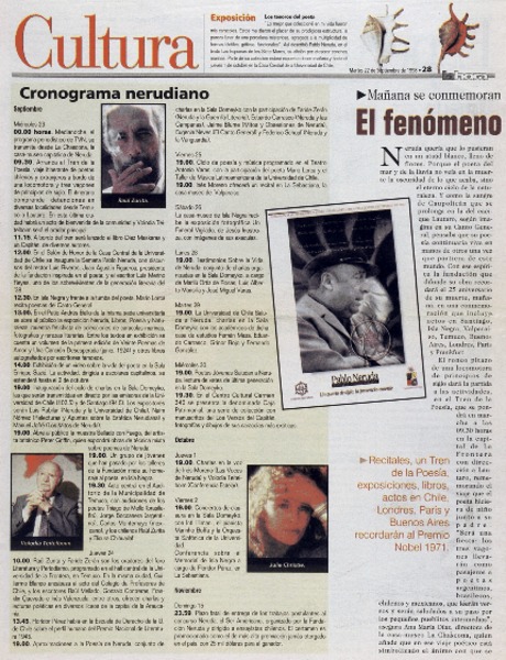 Cronograma nerudiano