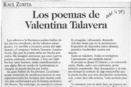 Los poemas de Valentina Talavera