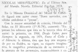 Nicolás Mihovilovic.