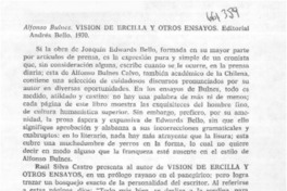 Visión de Ercilla y otros ensayos.