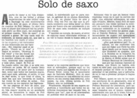 Solo de saxo