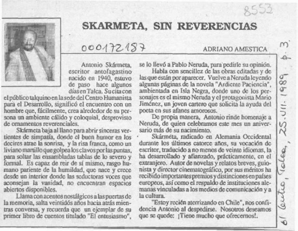 En busca de talentos  [artículo].