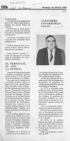 Alejandro Covarrubias Zagal  [artículo].