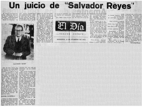 Un juicio de "Salvador Reyes".