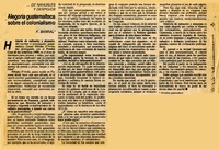Alegoría guatemalteca sobre el colonialismo  [artículo] F. Barral.
