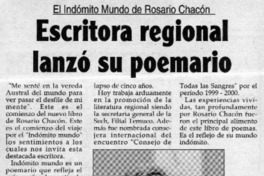 Escritora regional lanzó su poemario  [artículo]