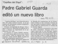 Padre Gabriel Guarda editó un nuevo libro
