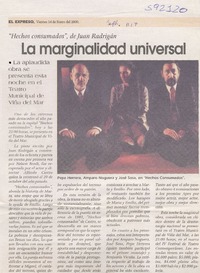 La marginalidad universal  [artículo]