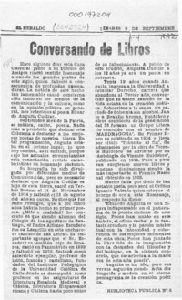 Conversando de libros  [artículo].