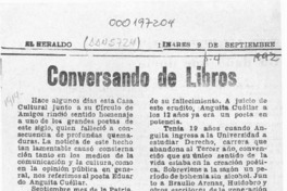 Conversando de libros  [artículo].