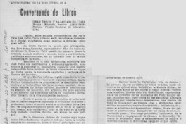 Conversando de libros.