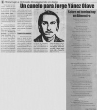 Un canelo para Jorge Yánez Olave