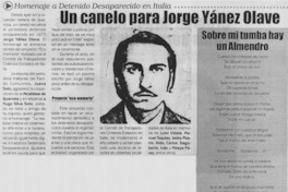 Un canelo para Jorge Yánez Olave