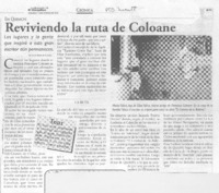 Reviviendo la ruta de Coloane.