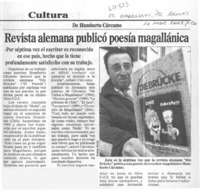 Revista alemana publicó poesía magallánica.