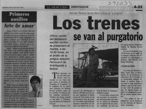 Los trenes se van al purgatorio  [artículo]