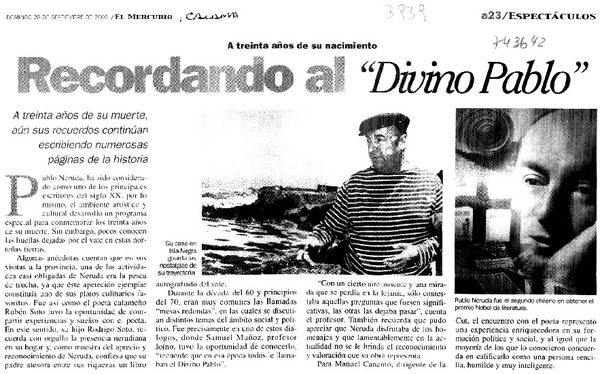 Recordando al "Divino Pablo"