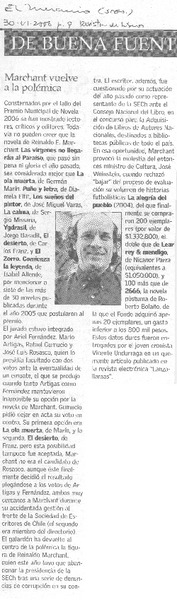 Marchant vuelve a la polémica