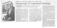 Homenaje al ingenioso hidalgo