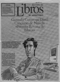 Gonzalo Contreras ganó concurso de novela "Premio Revista de Libros"  [artículo].