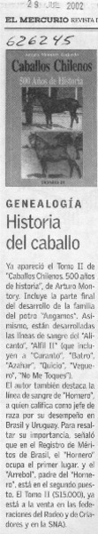 Historia del caballo  [artículo]