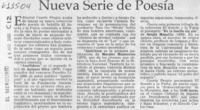 Nueva serie de poesía  [artículo]