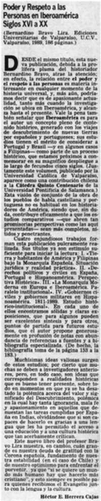 Poder y respeto a las personas en Iberoamérica
