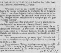 La tarde en que ardió la bahía.