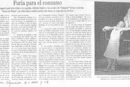 Furia para el consumo