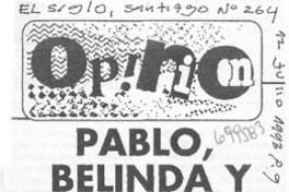 Pablo, Belinda y los artistas.