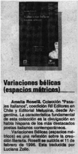 Variaciones bélicas (espacios métricos).