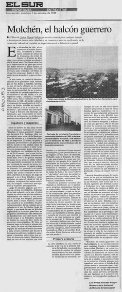 Molchén, el halcón guerrero