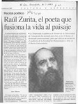 Raúl Zurita, el poeta que fusiona la vida al paisaje  [artículo].