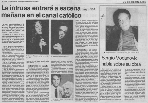 Sergio Vodanovic habla sobre su obra